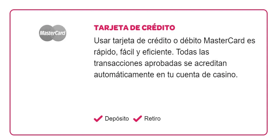 tarjeta credito casinos online Spincasino