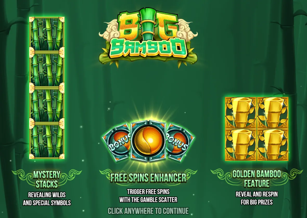 Big bamboo slot simbolos