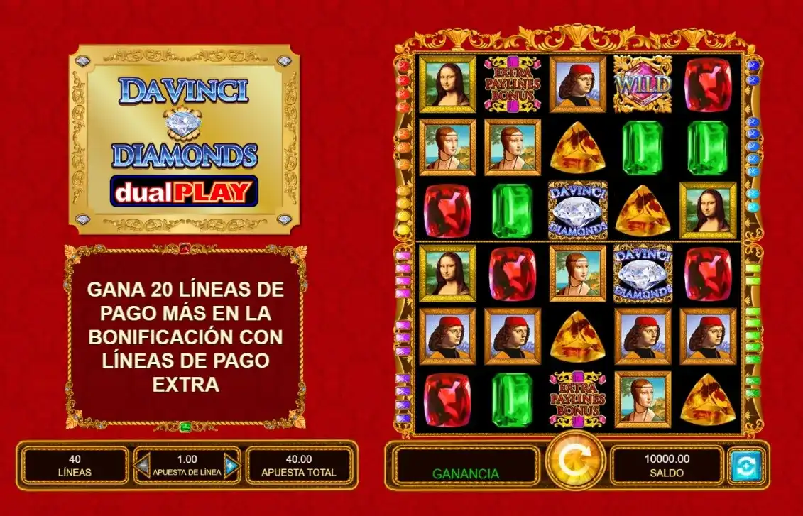 Da Vinci Diamonds slot dualplay