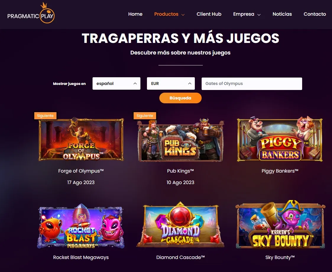 Gate Olympus juegos pragmatic