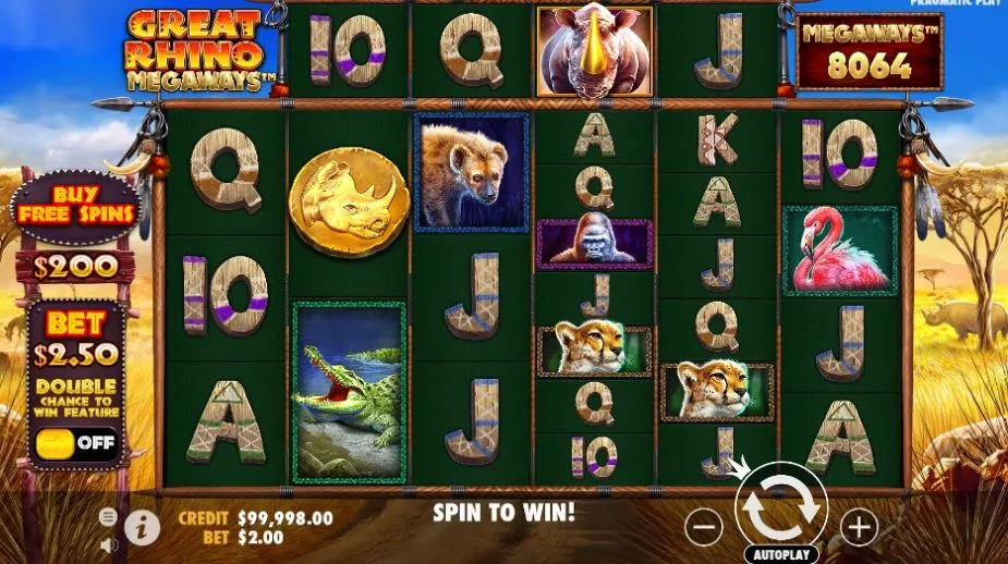 Great Rhino Megaways tragamonedas