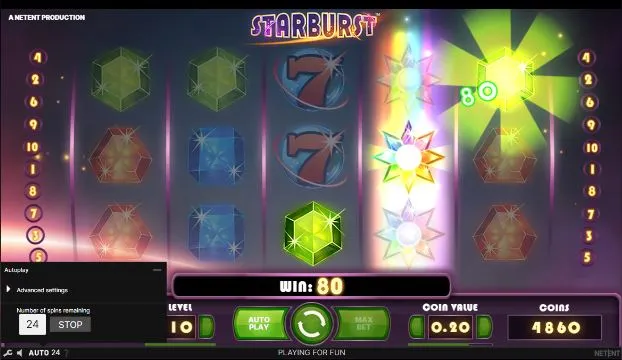 Starburst tragamonedas