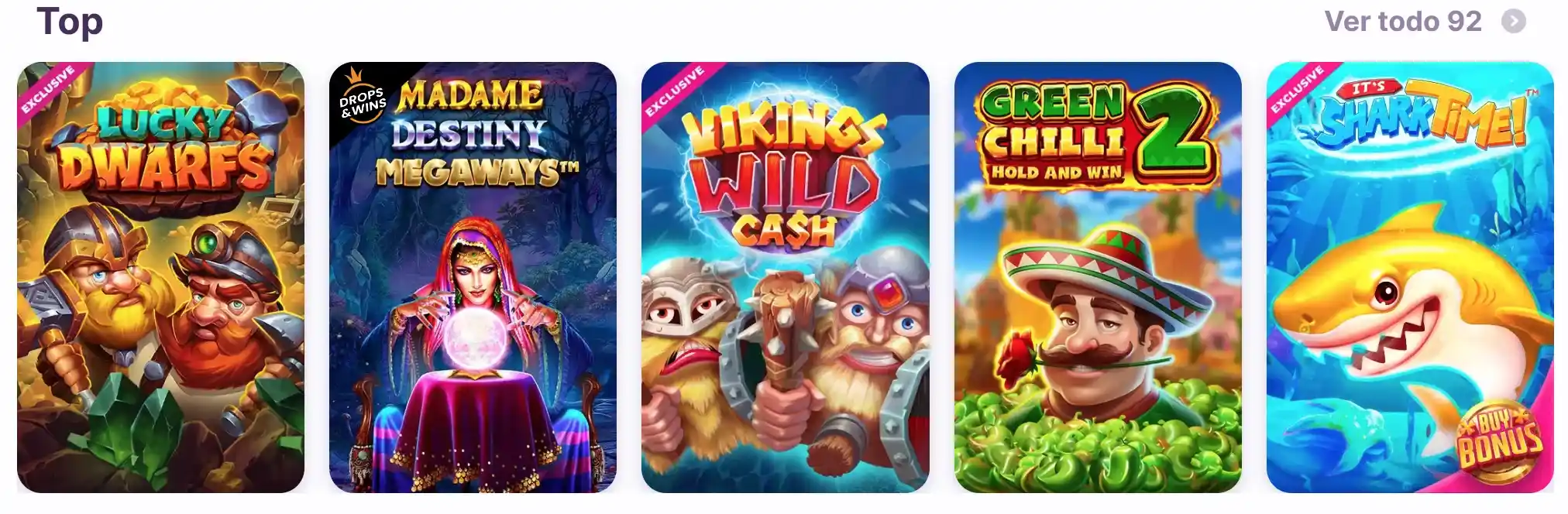 Juegos de tragamonedas en Nomini Casino