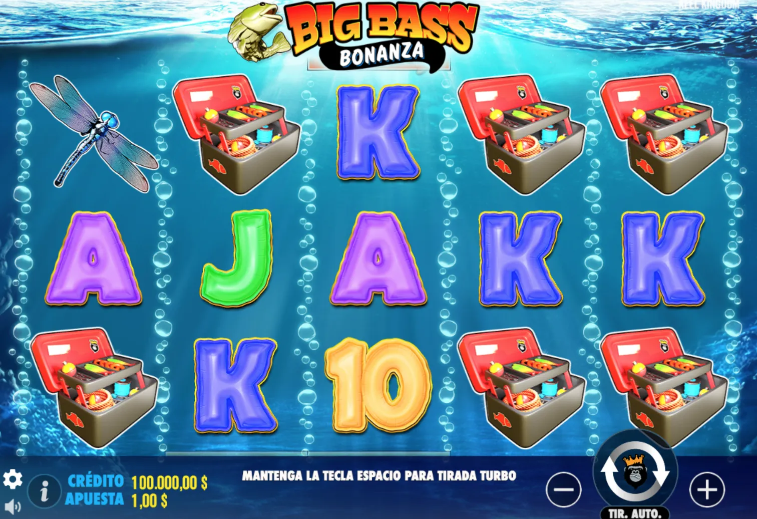 Pantalla de Big Bass Bonanza