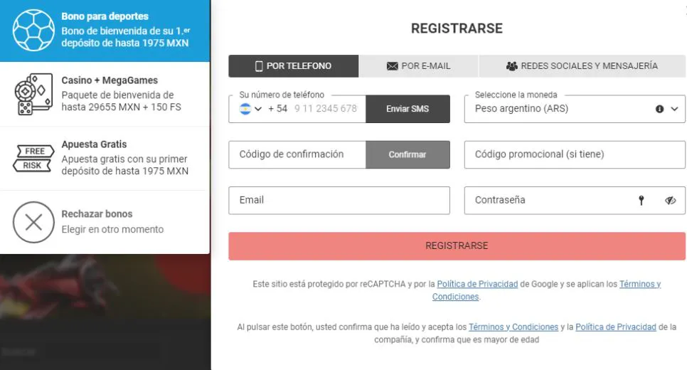 registro megapari