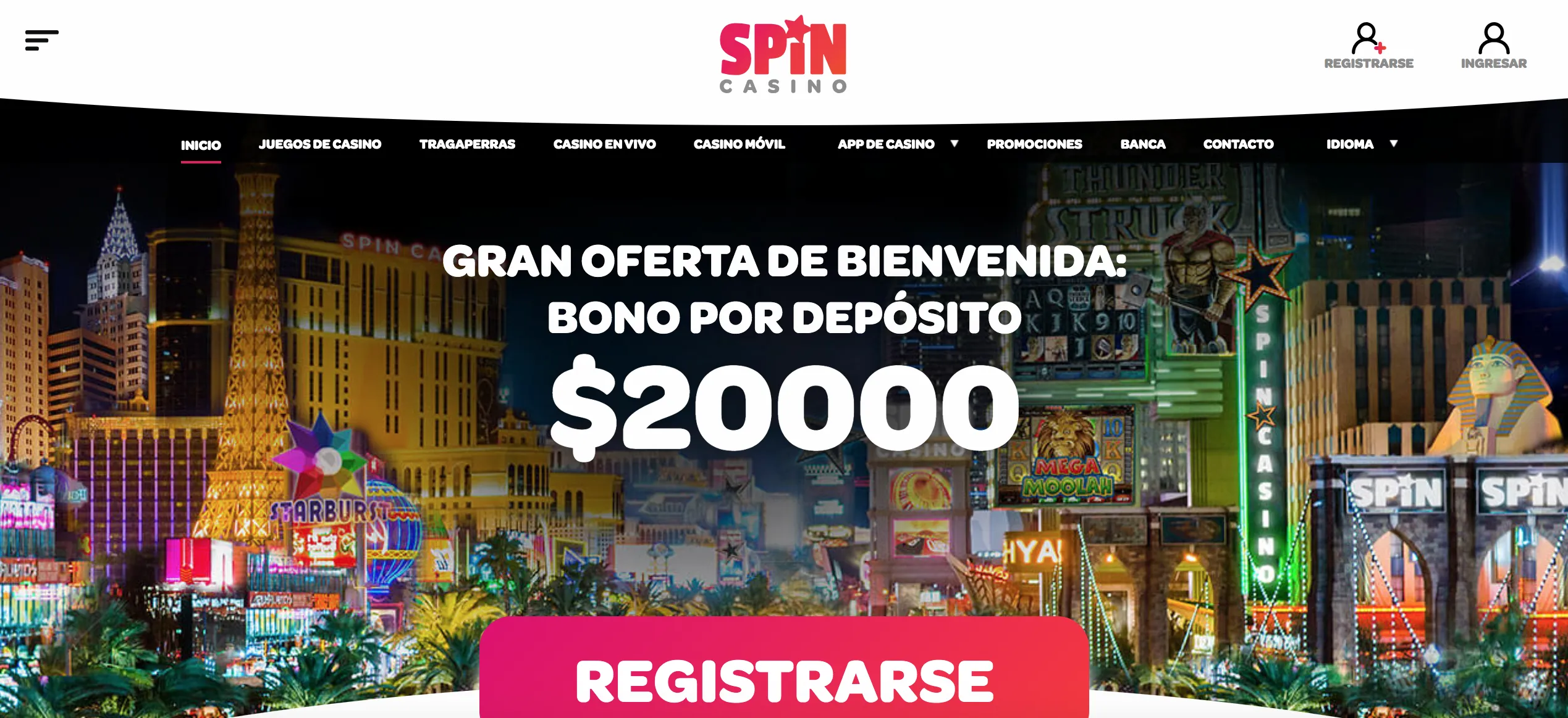 Spin Casino bono de bienvenida